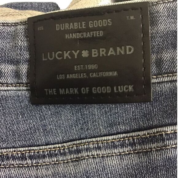 LUCKY BRAND LOLITA Metallic SILVER STRIPE SKINNY JEANS Size 26 - Picture 9 of 10